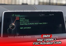BMW Europe NEXT NBT 2025 maps + BMW Europe Next NBT 2025 FSC Activation code