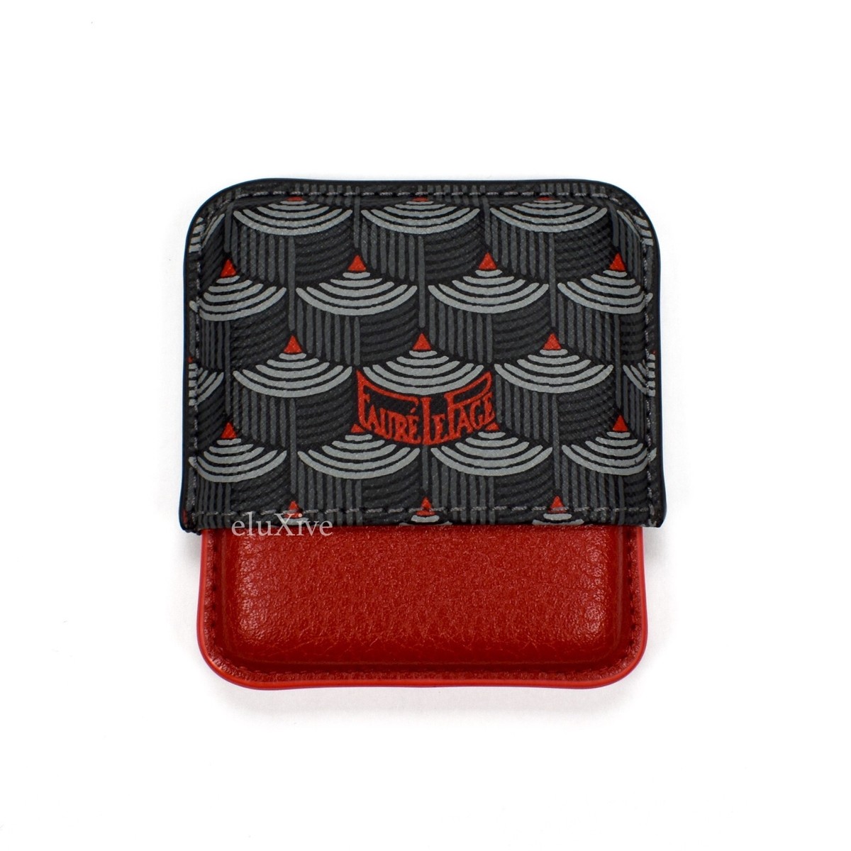 NWT Faure Le Page Paris Limited Red Christmas Canvas Secret Case