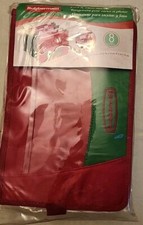 Rubbermaid 8 Pocket Card and Photo Storage New Red Green W/ Tab Pockets Mfg 2006