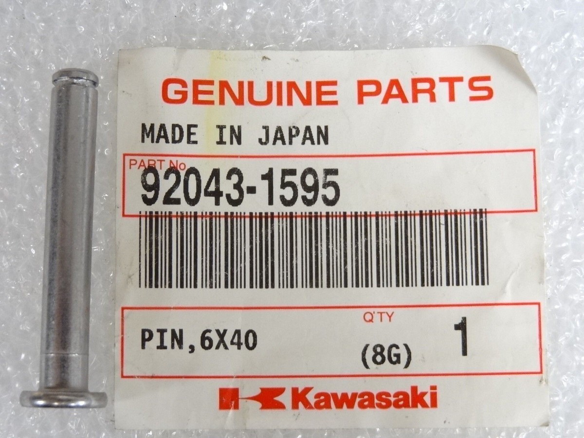2-PK OEM NOS Genuine Kawasaki Pin 6x40 92043-1595 (JJJ3Bx1) | eBay
