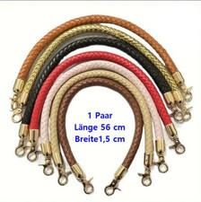 Geflochtene Taschenriemen mit Goldem Verschluss Taschengurt Kunstleder DIY