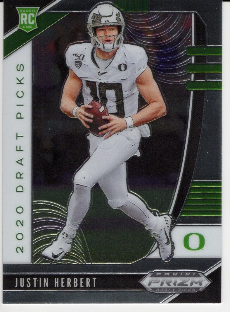 2020 Panini Prizm Draft - Draft Picks Rookies Justin Herbert #102 (RC)