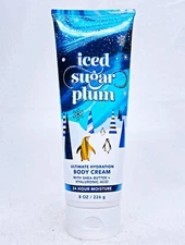 1 Bath & Body Works ICED SUGAR PLUM Ultimate Hydration Body Cream Lotion 8 oz