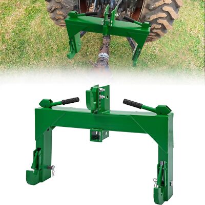 3 Point Quick Hitch for Cat 1 Tractors W/ 2'' Receiver Hitch 3000 LB Steel