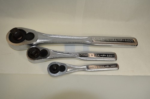 Craftsman USA 1/4", 3/8" & 1/2" Drives Ratchet Wrenches Forged US Each BlkBox