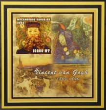 Mosambik 2002 ** Block Gogh Joseph Roulin Gemälde Kunst Art Painting Mocambique