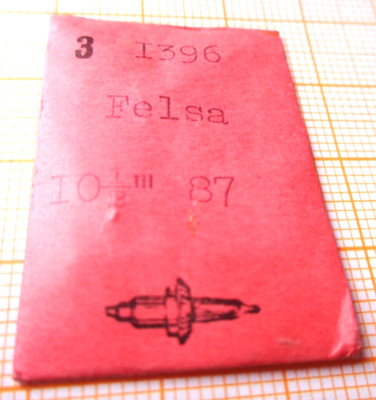 Vintage Watch Parts 3 Unruhwellen Felsa 10 1/2``` 87  neuwertig DCN 1396