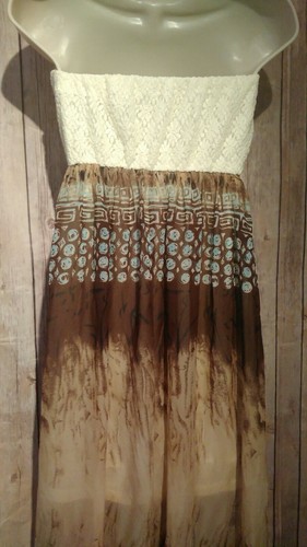 NWT Ya Los Angeles Strapless Maxi Dress Lined Size Small - Picture 6 of 8