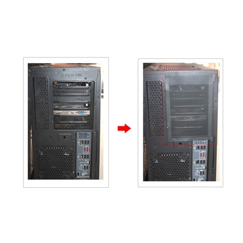 Computer PC Kühler Lüftergehäuse Abdeckung Staubfilter 0,8mm Ultrafeines Netz D - Afbeelding 7 van 8