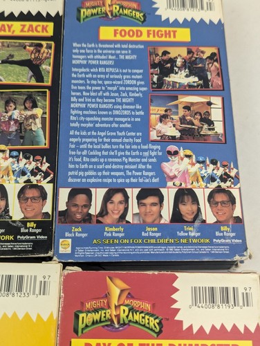 Mighty Morphin Power Rangers VHS Collector's Set 1-5 – Saban – Rare Vintage - Picture 22 of 22