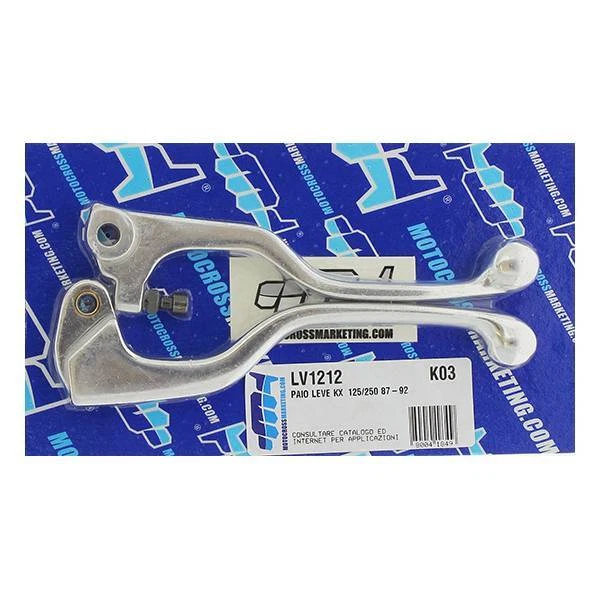 Paire Leviers Frein Et Embrayage Kawasaki KX 125 1987 - 1992 KX 250 - Photo 1/1