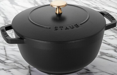 Staub WaNABE Wa-NABE L 20cm 2.35L Black Cast Iron 40501-009 Made  