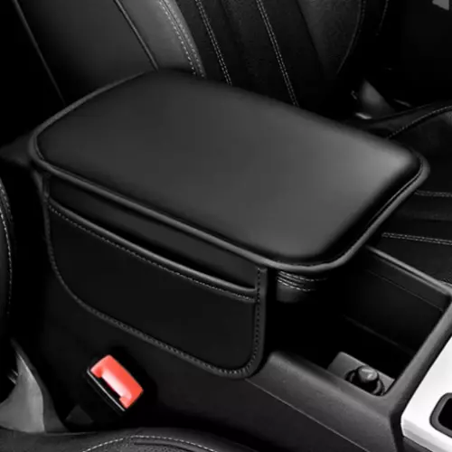 Leather Seat Armrest Cushion Protector Storage Pad For Car Interior Accessories - Bild 2 von 11