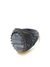 Distinctive black men's ring