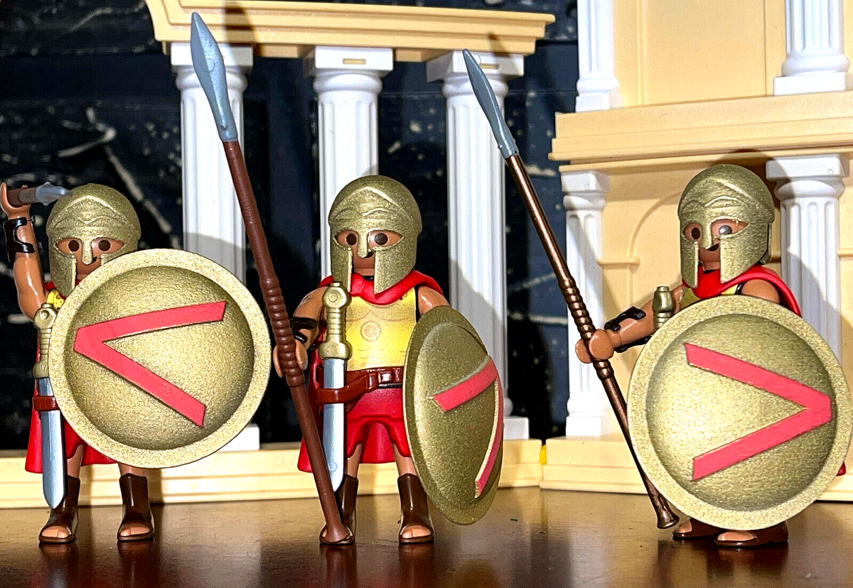 Playmobil Custom Griego Hoplita Espartano Piezas 3D (Greek Soldier) Soldat Grec