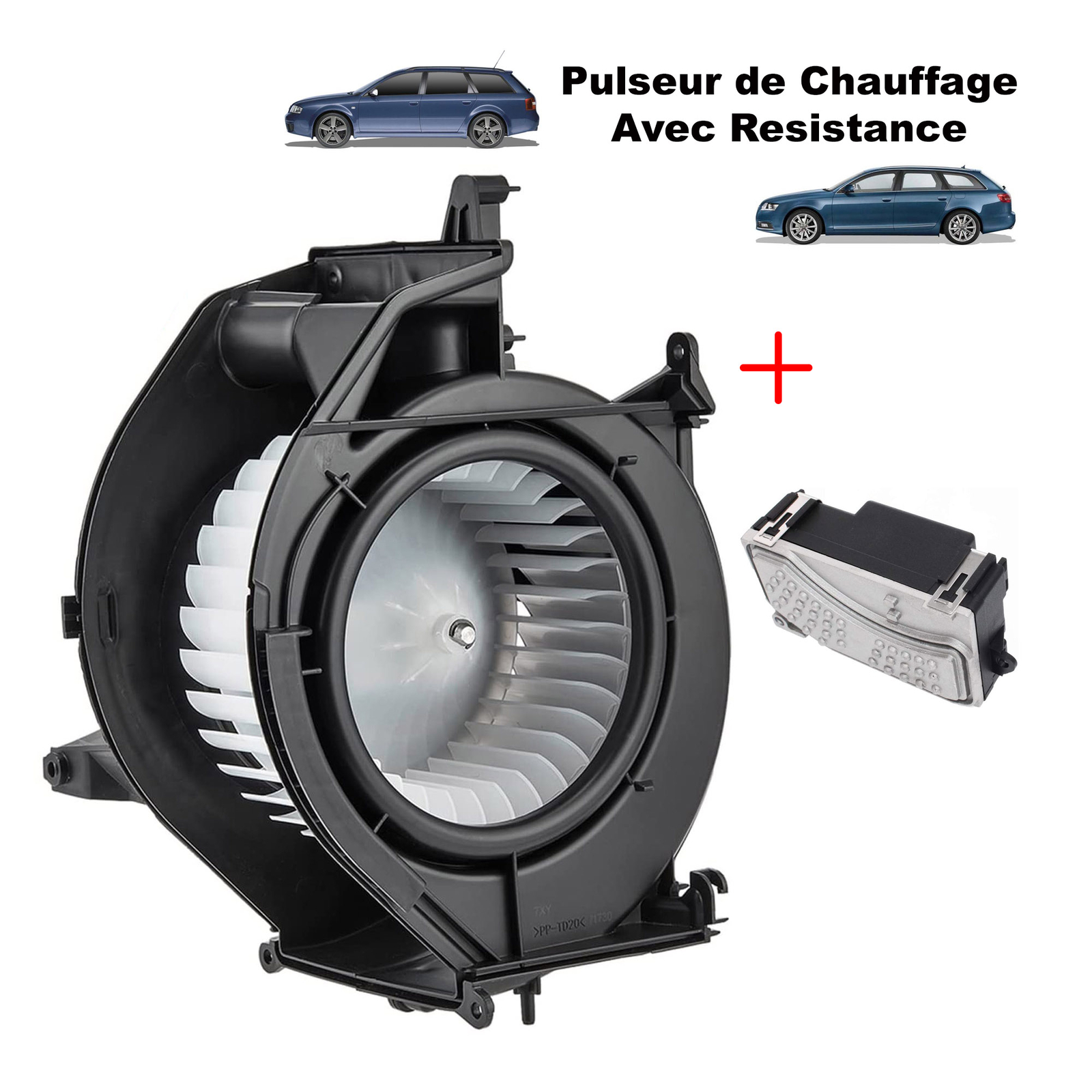 Moteur avec résistance chauffage Audi A6 C6 4F2 climatisation habitacle - 2