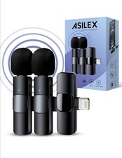 Asilex Wireless Microphone For Iphone, 2 Pcs Mini Microphone, Iphone Microphone