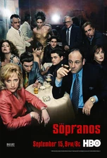 The Sopranos Poster 24x36 24"x36" Cast around the Table