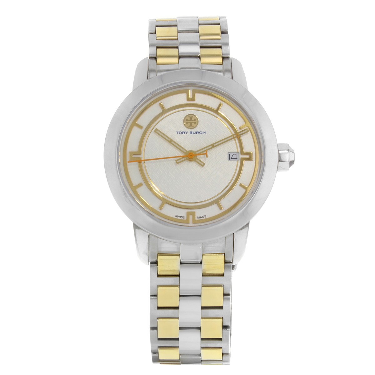 TORY BURCH 長方形時計 ホワイト/ブラウン TORY BURCH 長方形時計 ホワイト/ブラウン 腕時計 - レディース