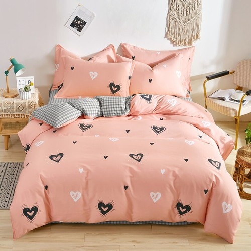 Floral Print Queen Bedding Set Cozy Duvet Cover Set Quilt Cover Sheet Pillowcase - Picture 12 of 41