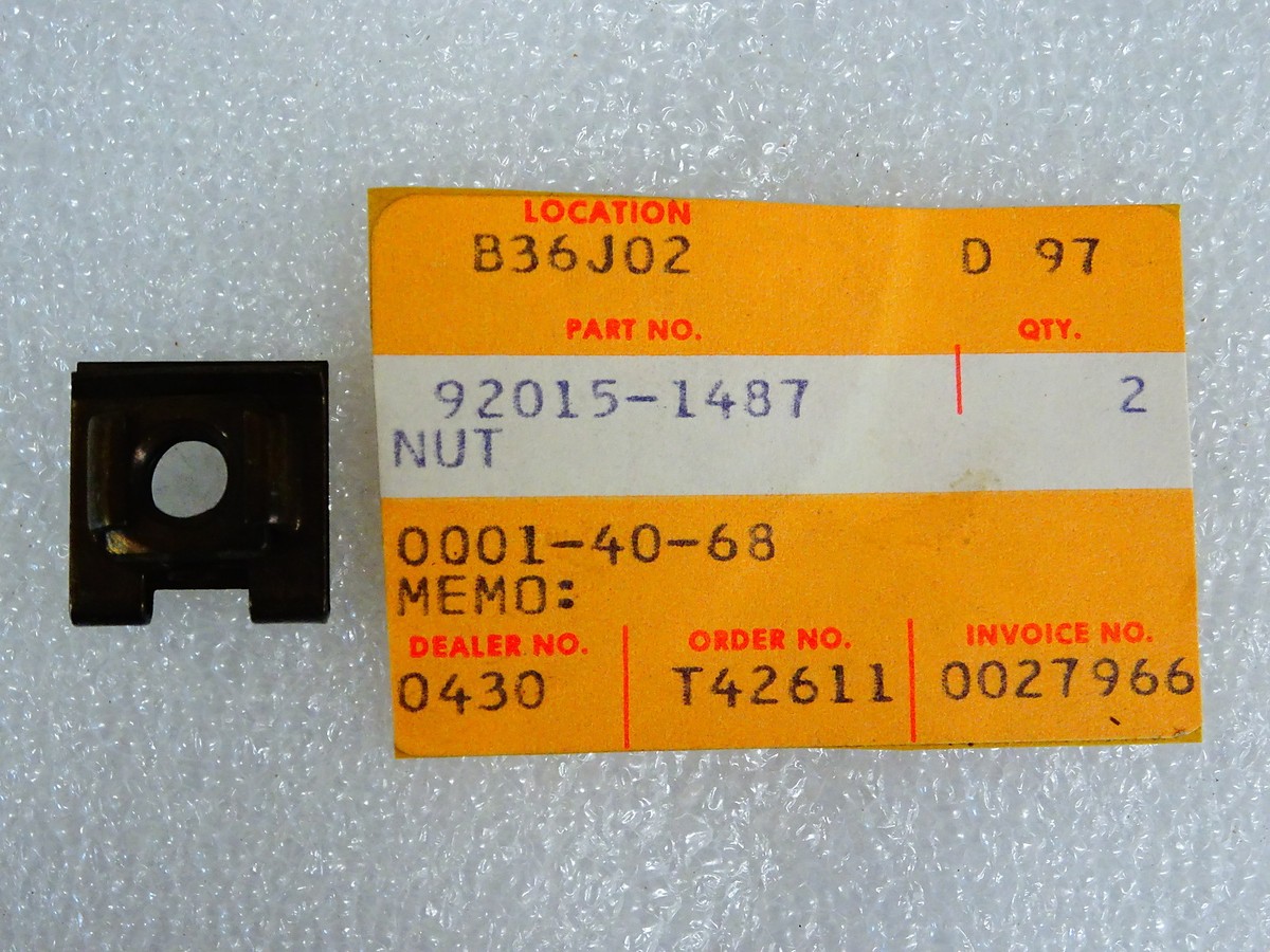 Kawasaki NOS NEW 92015-1487 Nut EL EN ER EX KX KAF KLF KDX KLX KLZ