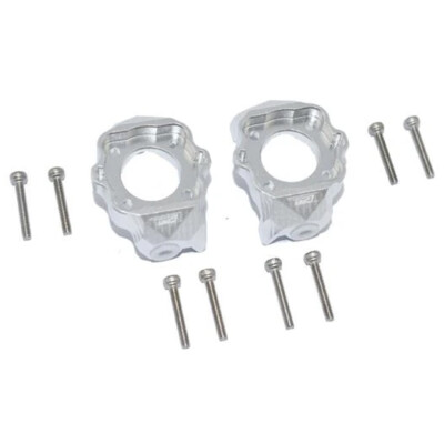 NEW GPM Racing Aluminum Front C-Hubs Set Silver : Losi 1/8 LMT Solid Axle