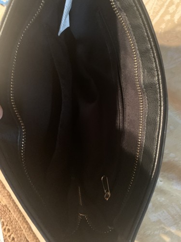 NWOT! Old Navy Synthetic Leather Black Purse Tote Bag. 4”x10”x11” - Picture 4 of 7