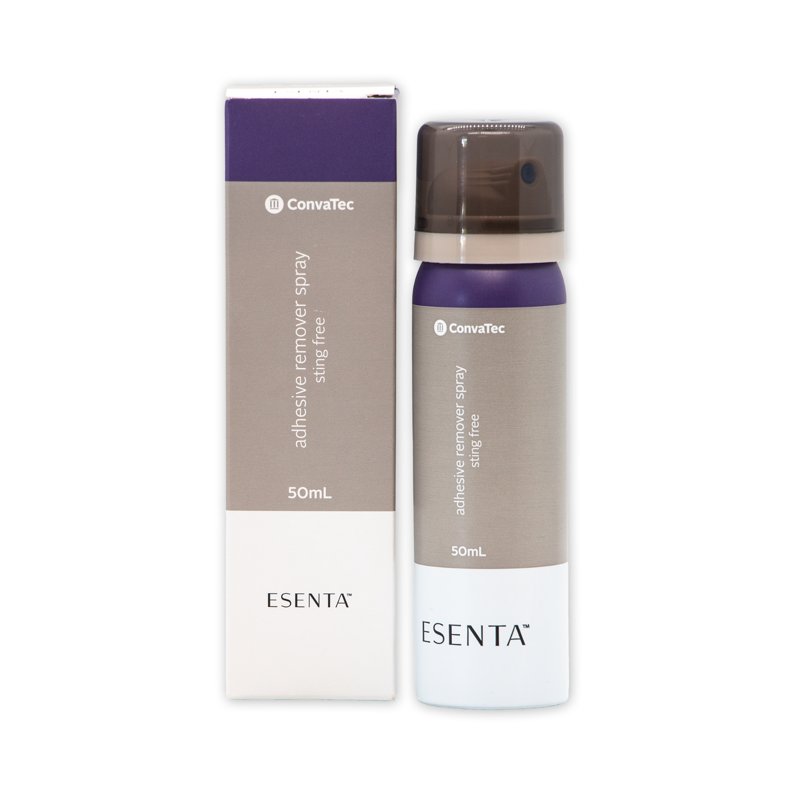 ESENTA Adhesive Remover Spray, Sting Free, Alcohol Free, 50 mL Bottle