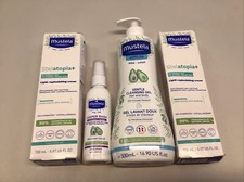 Mustela Stelatopia Lot Lipid Replenishing Cream Diaper Rash Spray Cleansing Gel