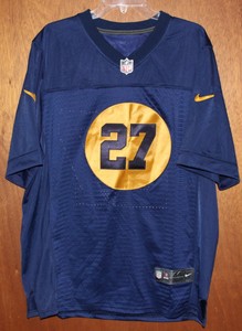 Nike Green Bay Packers Eddie Lacy 27 Game Alternate Jersey Navy Blue Men S 44 Ebay