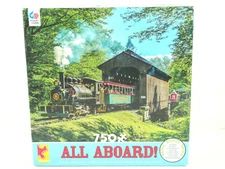 Puzzle Train Jigsaw Puzzle  750 Piece All Aboard Ceaco Covered Bridge New Sealed