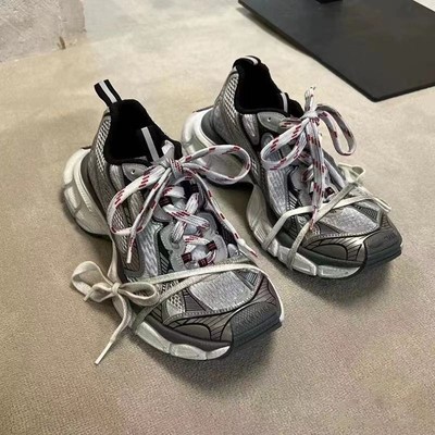 Luxurious 3XL 9.0 Vintage Sneakers in Black Gray Yellow Unisex Men Women