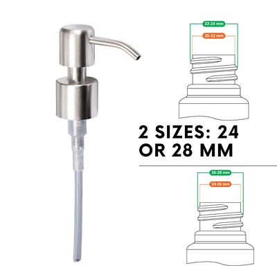 KAPITAN Soap Pump Replacement Stainless Steel Dispenser Head Nozzles, Brushed Finish