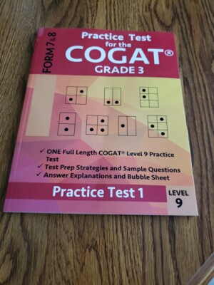 Practice Test for the COGAT Grade 3 Level 9 Form 7 and 8: Paperback New 