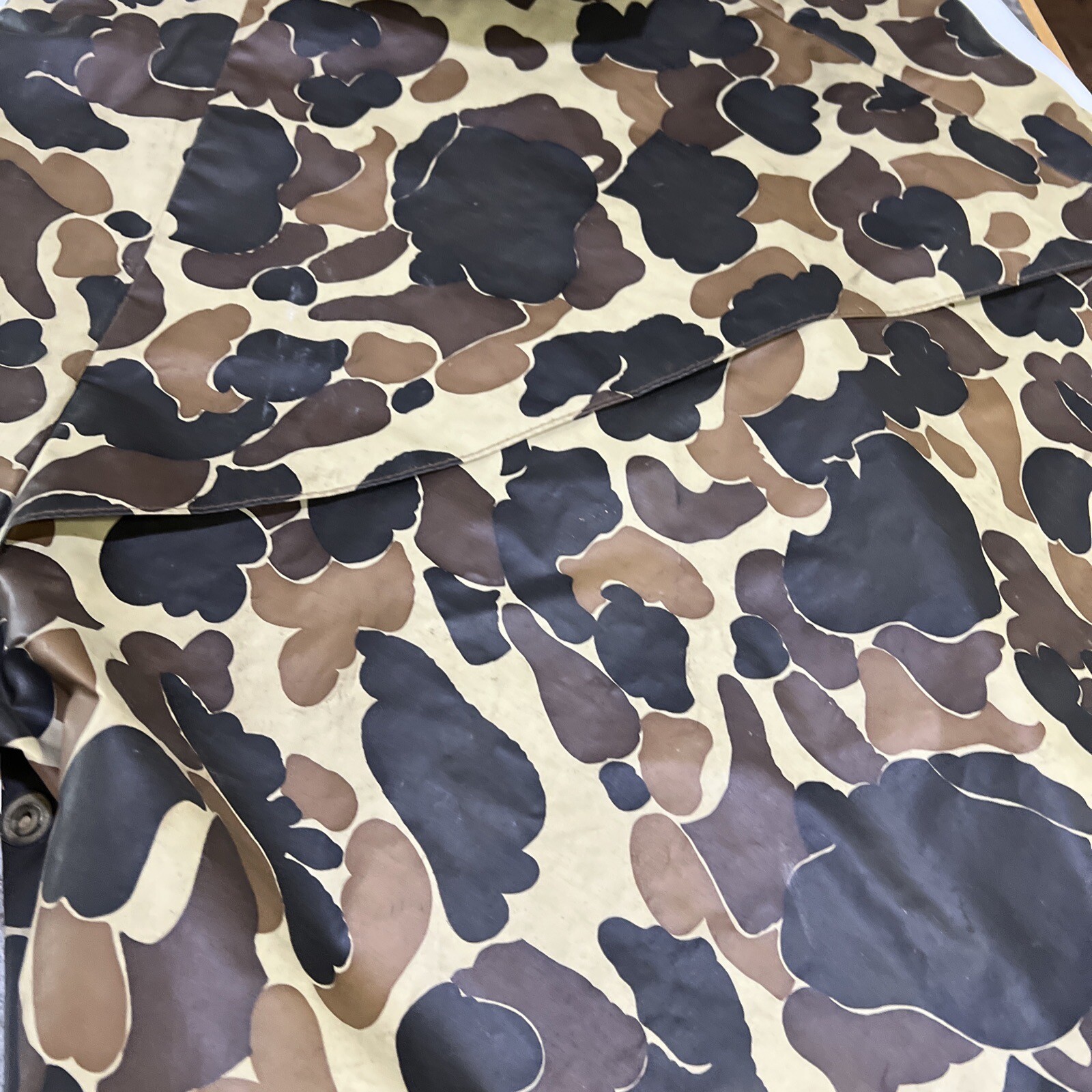 Vintage LL Bean Duck Camo Hunting Rain Jacket Hooded Parka Xlarge eBay