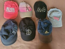 Lot of 7 Girls summer hats by H M, Adidas, Claires and Limited size 8-12 years