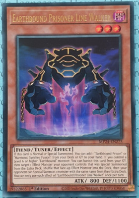 Yu-Gi-Oh! -  Earthbound Prisoner Line Walker - MP24-EN275 - Ultra Rare  - 1st E