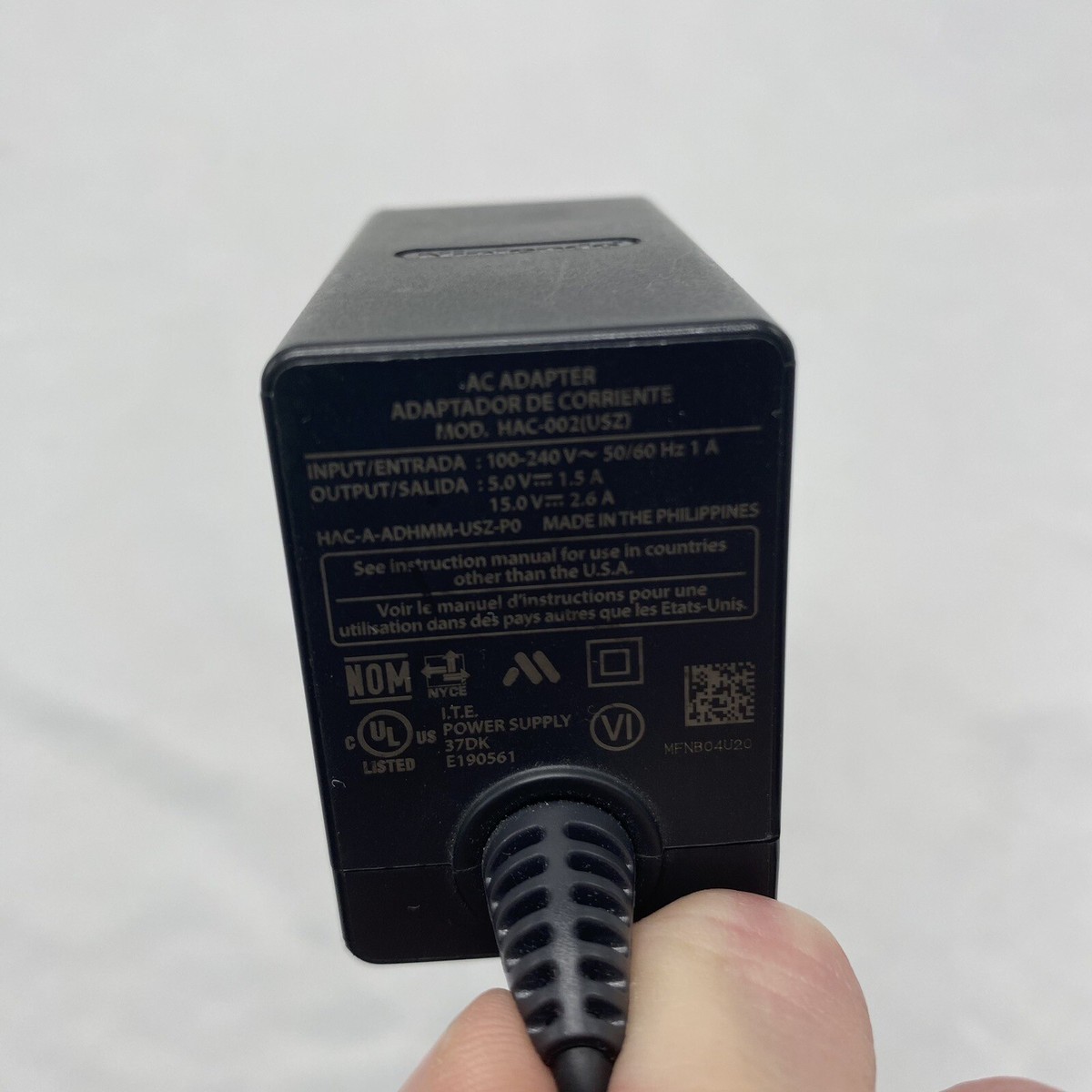 Genuine Nintendo Switch Charger AC USB-C Power Supply