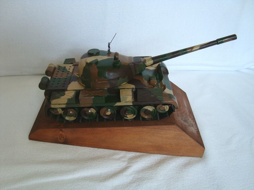 Tanque de hierro vintage T 55 premio del ejército de la era de la Guerra Fría al teniente coronel búlgaro - Imagen 3 de 12