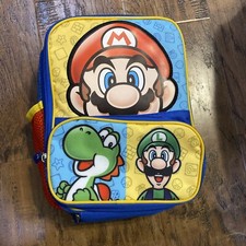 Super Mario Bros Kids Rectangular Lunch Bag Mario Luigi And Yoshi