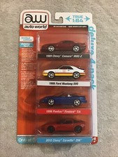 2023 Auto World Deluxe 4 Pack R2VA - Camaro Mustang Firebird Corvette