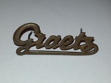 Emblema "Graetz" da Graetz Sinfonia 4R/211 - radio a valvole ricambio