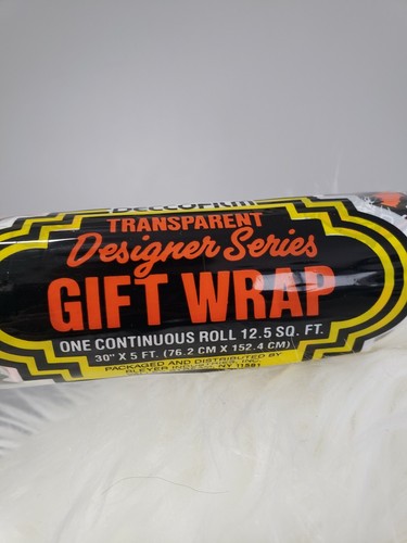 VINTAGE TRANSLUCENT Halloween Ghost Witch Wrapping Paper Gift Wrap Party Retro - Picture 4 of 10