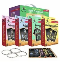 Star Right Multi Math Flashcards Pack - Addition, Subtraction, Multiplication,