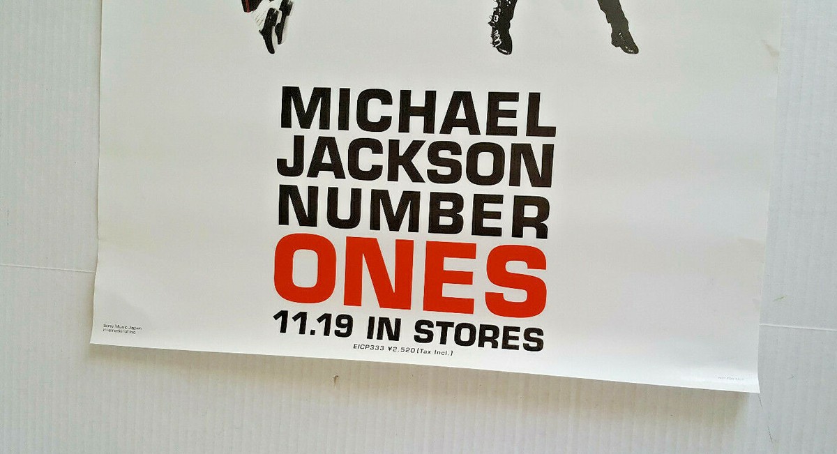 MICHAEL JACKSON Number Ones POSTER 2001 Japan Only Promo 28