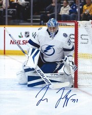Jonas Johansson Signed 8x10 Photo Tampa Bay Lightning Autographed COA B