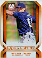 2013 Donruss Elite Extra Edition Status Orange Barrett Astin #08/10  *REDS*