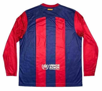 Mens Size XL Barcelona 2023/24 Long Sleeve Football Soccer Jersey
