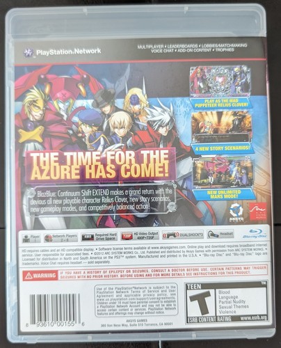BlazBlue Continuum Shift Extend | PlayStation 3 - Picture 2 of 5