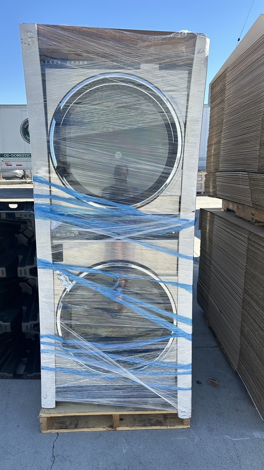 Dexter 50lb Gas Stack Dryer Coin-OP Laundromat Huebsch Speed Queen S/S